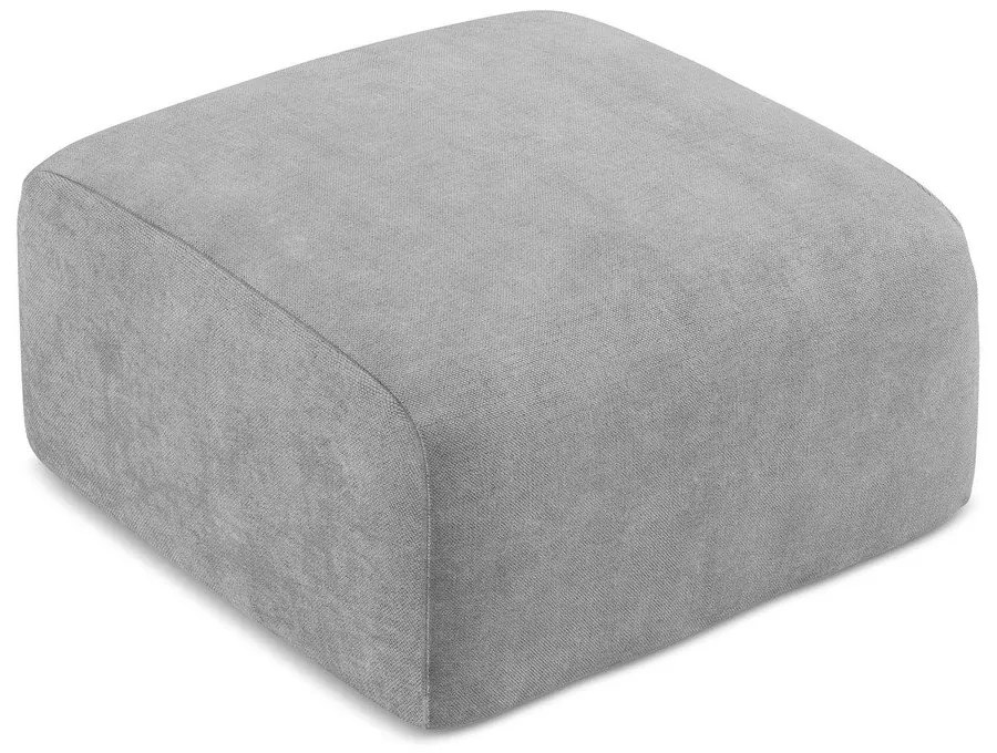 Világosszürke zsenília lábtartó Leila – Makamii