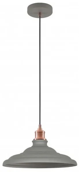 Lámpa Mennyezeti lámpatest LORET L,9790,AC220-240V,50/60Hz,1*E27,max.40W,Átmérő 34,8cm,IP20,egyes,szürke