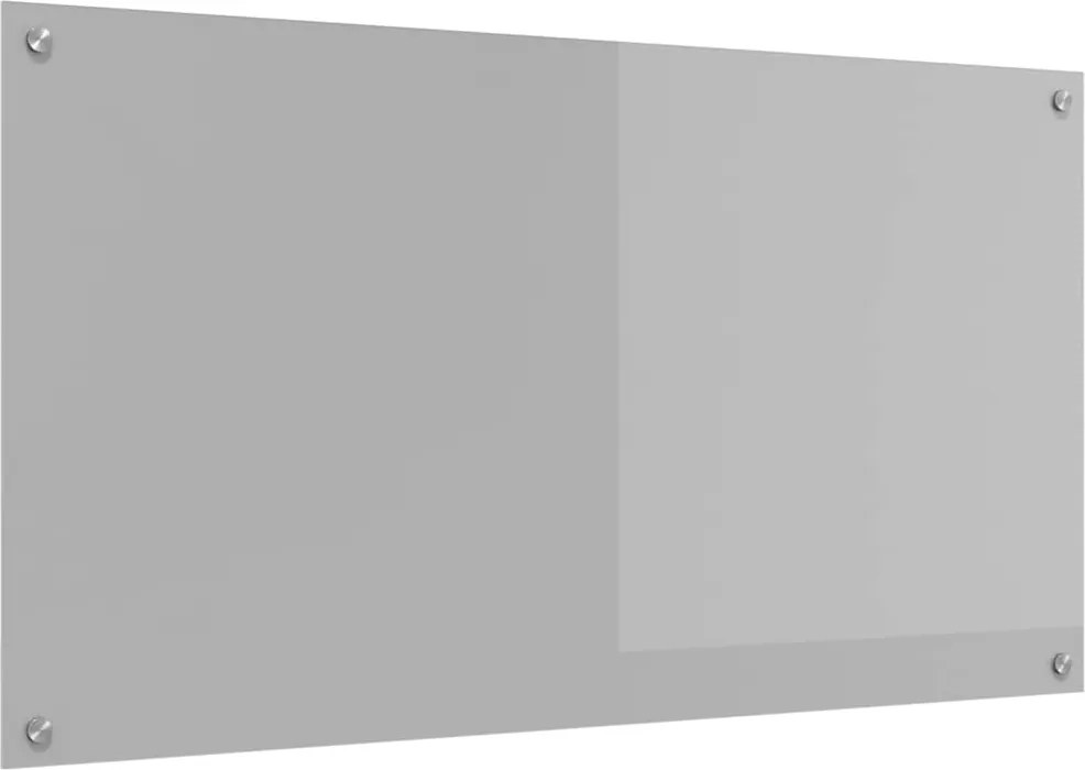 vidaXL Konyhai splashback Világosszürke 110 x 60 cm edzett üveg