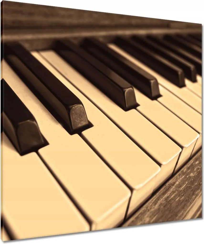 Vászonkép 90x90 Billentyűzet Zongora