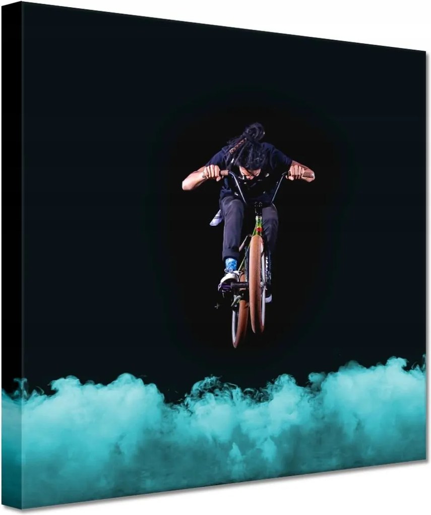 Vászonkép 60x60 Bmx Jumping Kerékpár