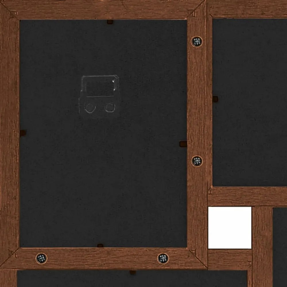 sötétbarna MDF fényképkeretszett 24 db 13 x 18 cm-es képhez