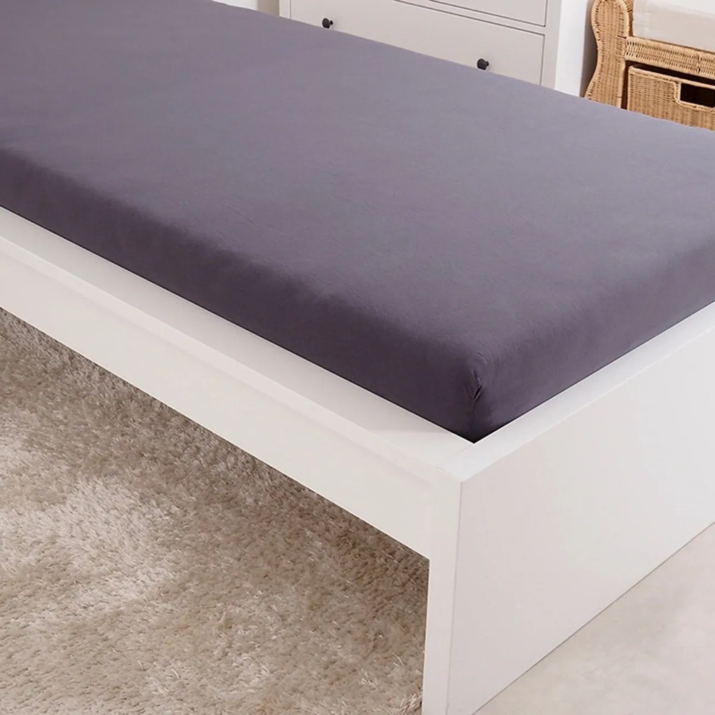 4Home Premium jersey lepedő antracit, 90 x 200 cm, 90 x 200 cm