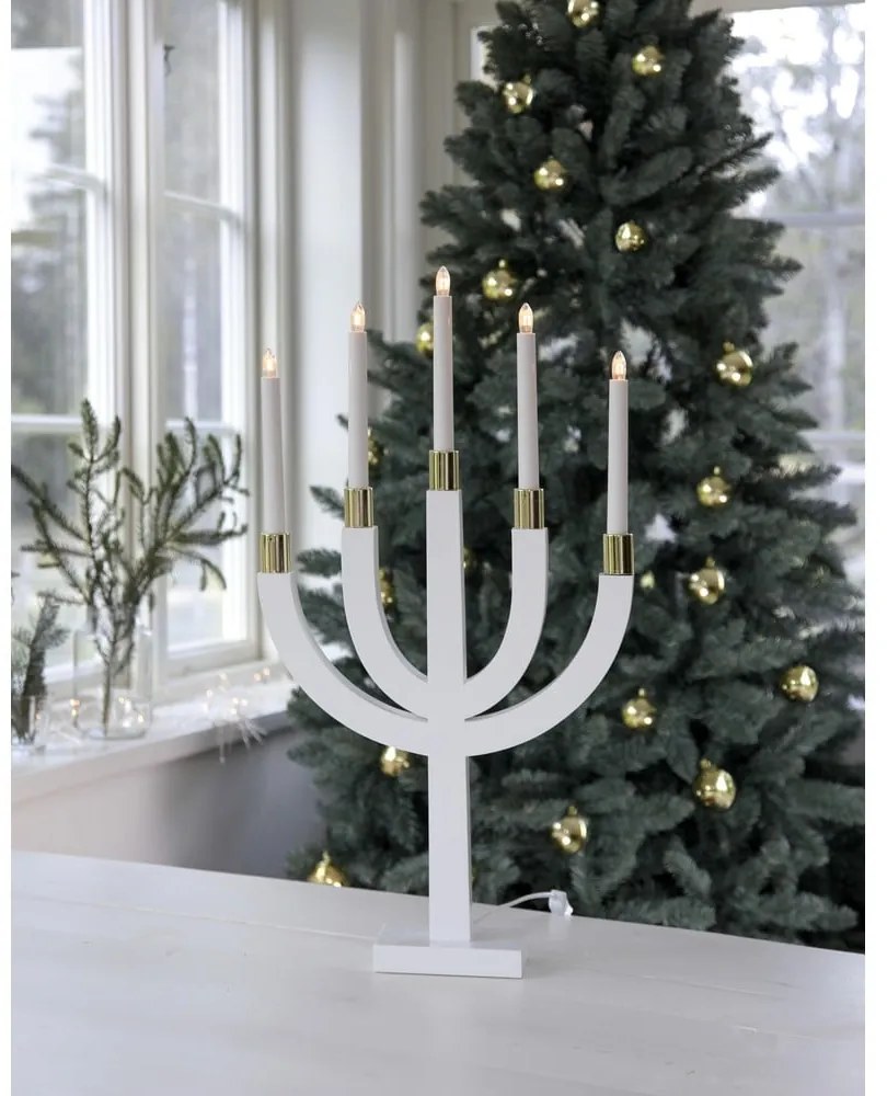 Fehér karácsonyi fénydekoráció Elias – Star Trading