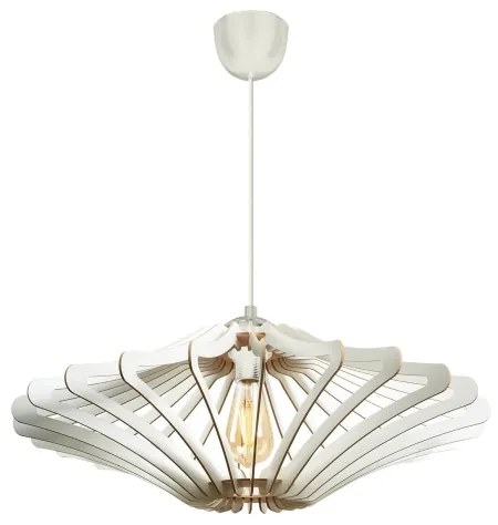 KÉSZLET 2x Csillár zsinóron 1xE27/60W/230V fehér átm. 47 cm