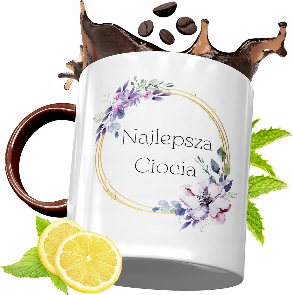 Bordó Bögre Néniknek Születésnapra Ajándék fényképes nyomtatással