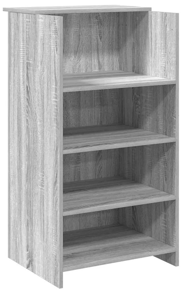 recepciós pult szürke sonoma 155x50x103,5 cm szerelt fa