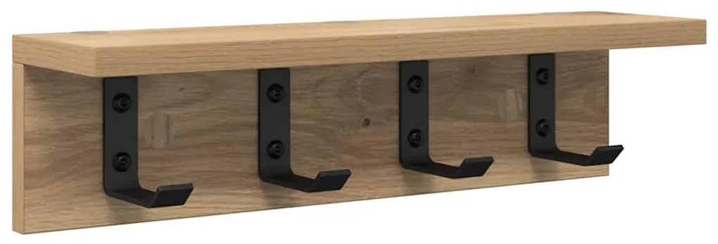 Fali Kabáthorog kézműves tölgy 40 x 10.5 x 10.5 cm Faanyag