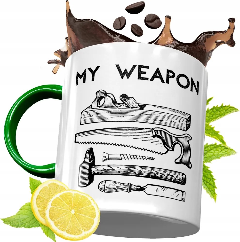 Zöld Bögre Asztalosnak Születésnapra Ajándék fényképes nyomtatással