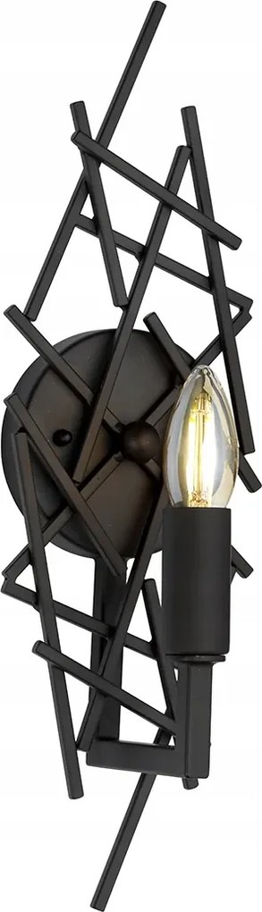 Fali lámpa gyertyatartó régi barna fém hálószoba nappali Elstead