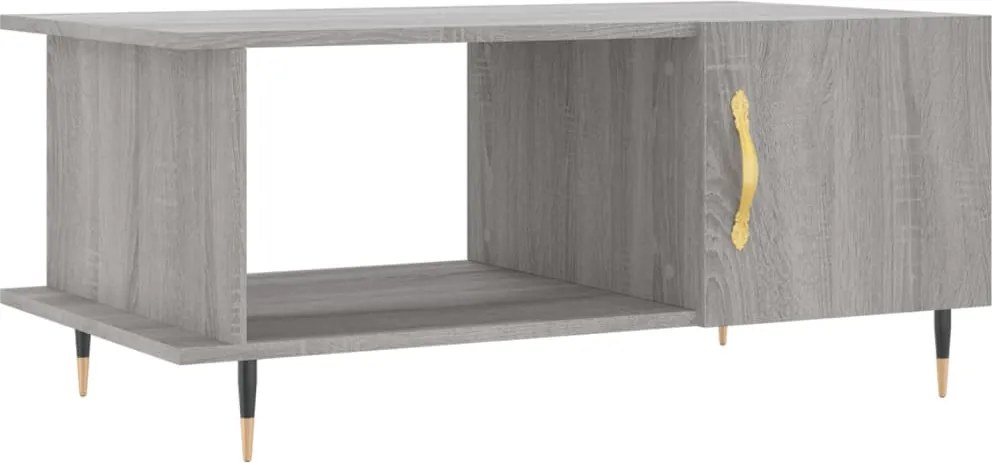 vidaXL szürke sonoma színű szerelt fa dohányzóasztal 90 x 50 x 40 cm