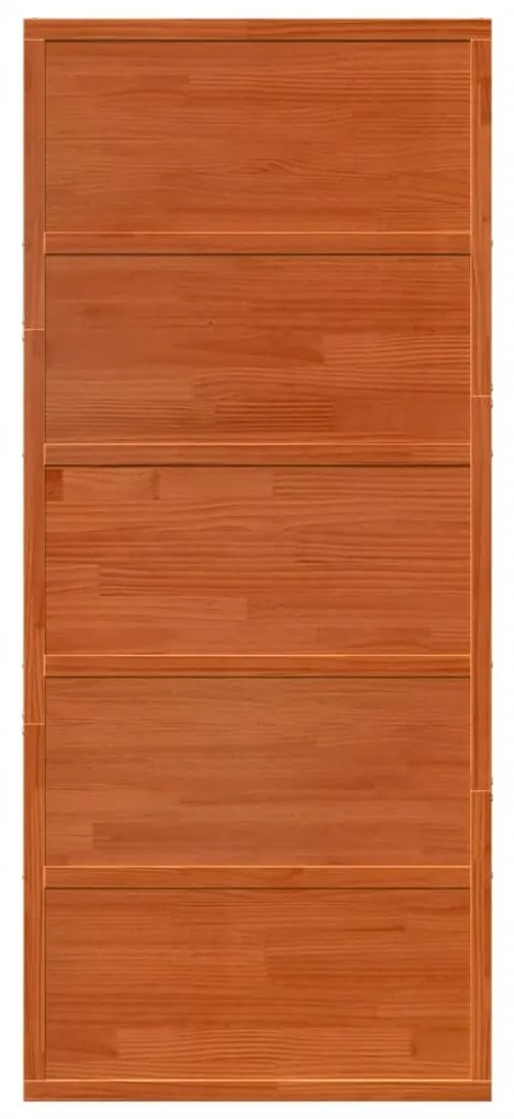 viaszbarna tömör fenyőfa istálló stílusú ajtó 90x208 cm