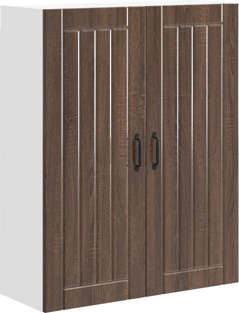 vidaXL Fali konyhaszekrény Barna Tölgy 80 x 31 x 100 cm Faanyag