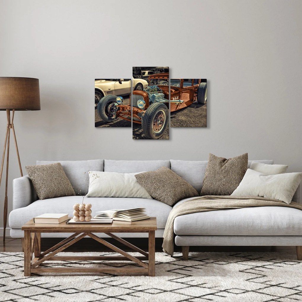 Barna autó képe (90x60 cm)