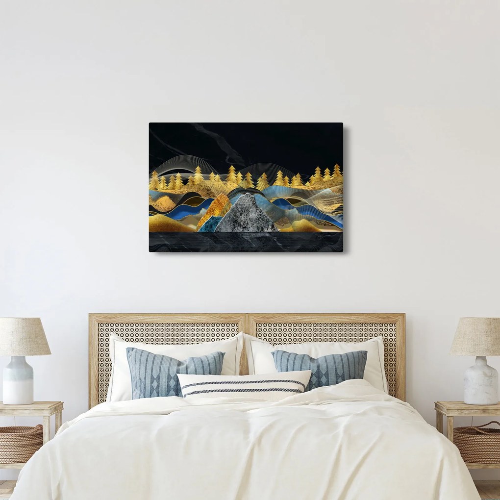 Kép - Arany hegyek (90x60 cm)