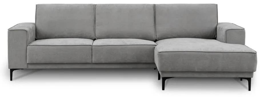 Szürke sarokkanapé (jobb oldali-heverő résszel) Copenhagen – Scandic
