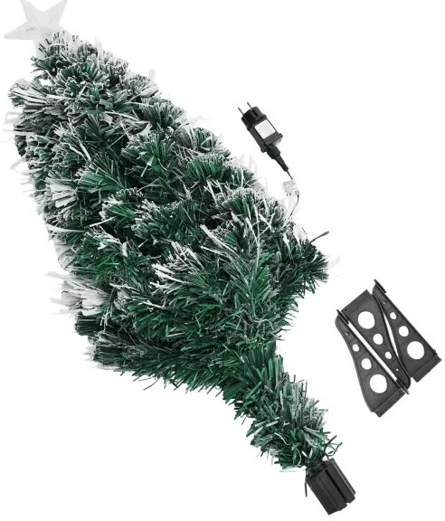 Aigostar - LED kültéri karácsonyfa 85xLED/3,6W/230V/8 funkciós 90cm IP44 hideg fehér