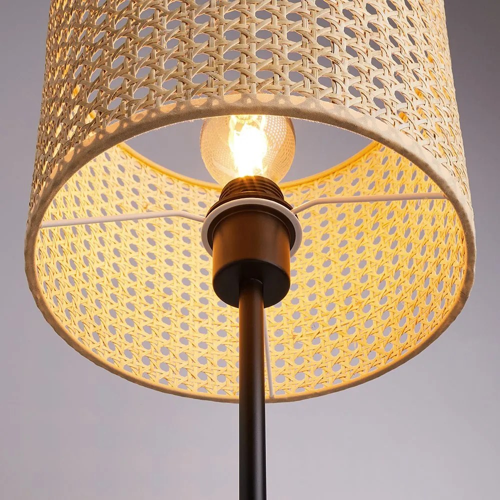 NYBORG asztali lámpa rattan lámpabúrával
