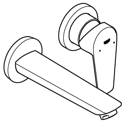 GROHE 20474001 - Mosdócsaptelep 177 mm fényes króm