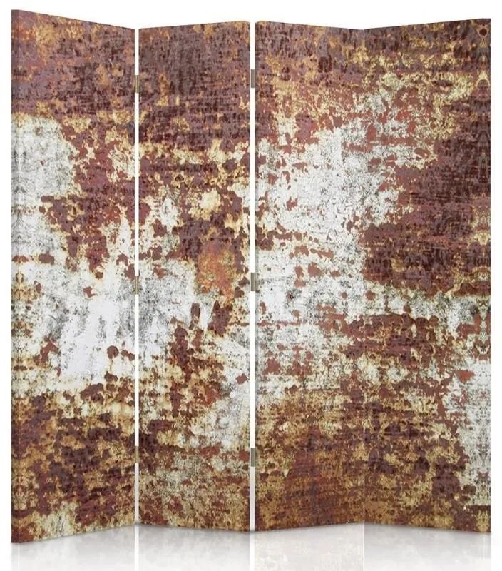 Gario Paraván Rozsdás fém Méret: 145 x 170 cm, Kivitelezés: Forgó paraván 360°