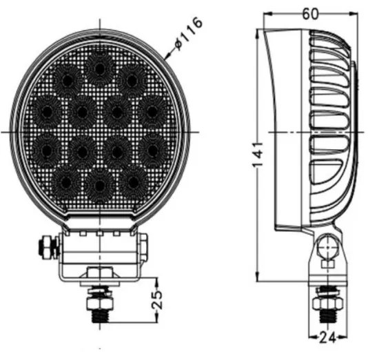 LED Autós spotlámpa OSRAM LED/56W/10-30V IP68 5700K