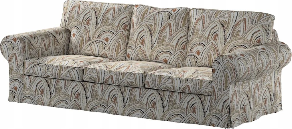 Ektorp 3 személyes kanapé huzat, összecsukható Ikea narancssárga