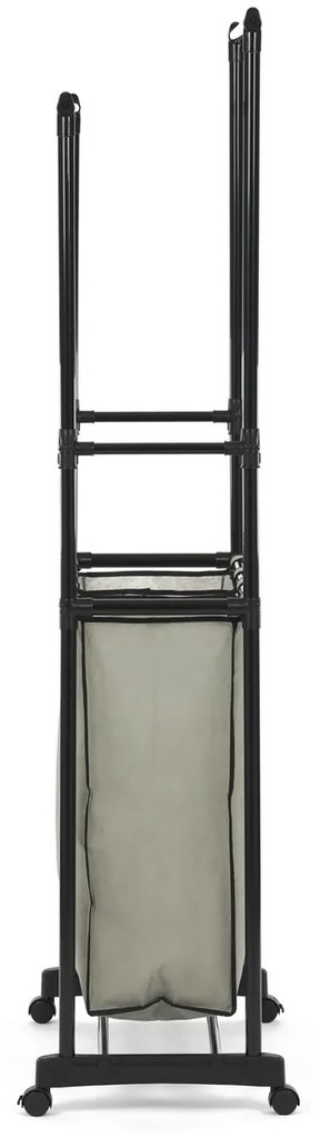 Tárolóállvány GD-176 BK, műanyag, fekete
