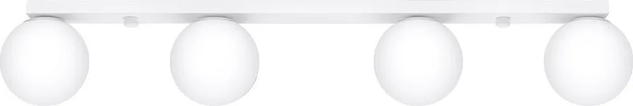 Fehér mennyezeti lámpa üveg búrával ø 12 cm Umerta – Sollux