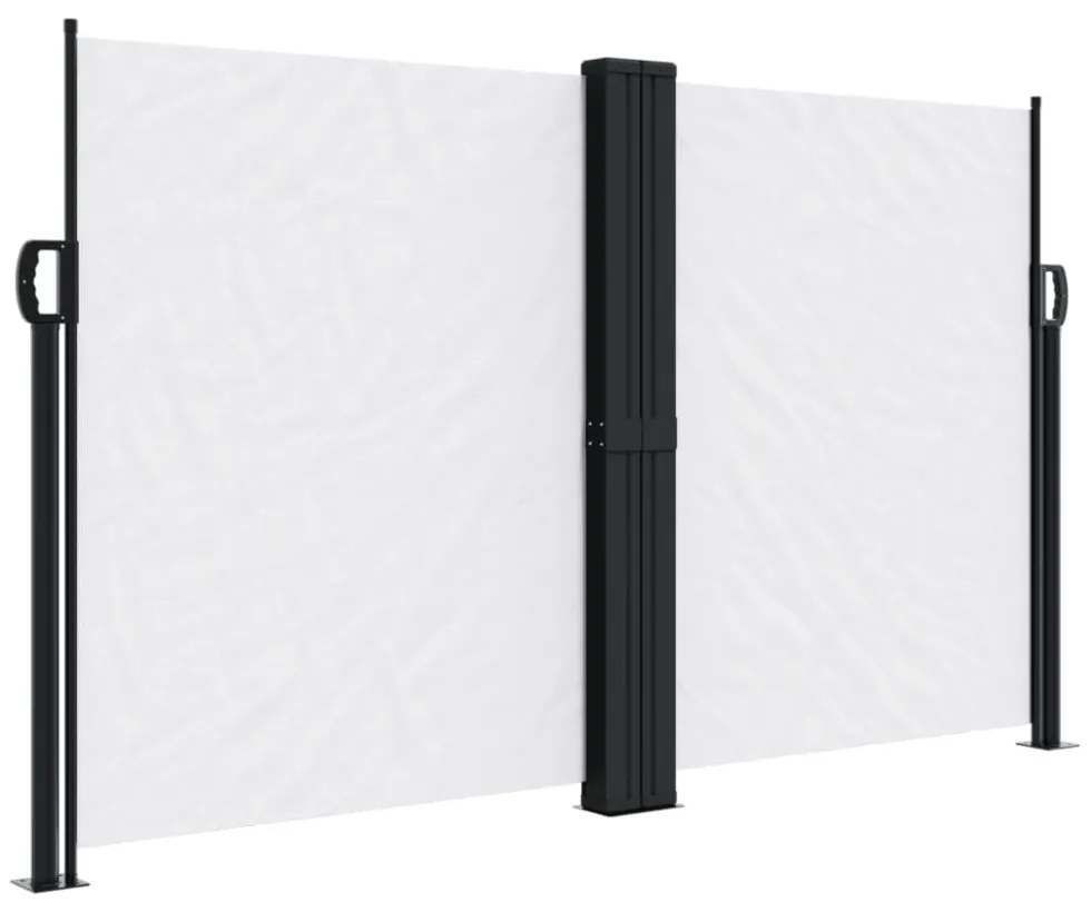 fehér behúzható oldalsó napellenző 140 x 600 cm