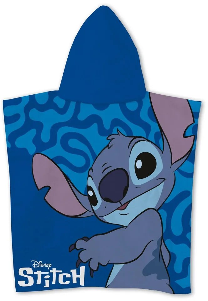 Disney Lilo és Stitch, A csillagkutya Cool strand törölköző poncsó 55x110 cm (Fast Dry)