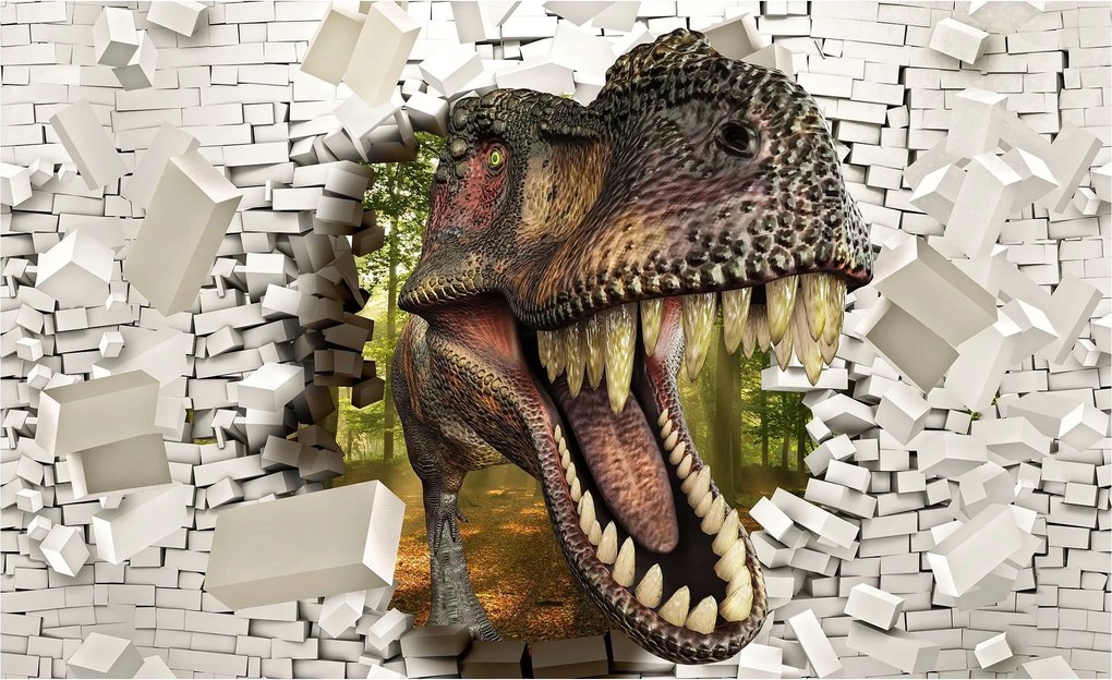 Dinoszaurusz Fotótapéta 3D Fotótapéta Ragasztó 312 x 219