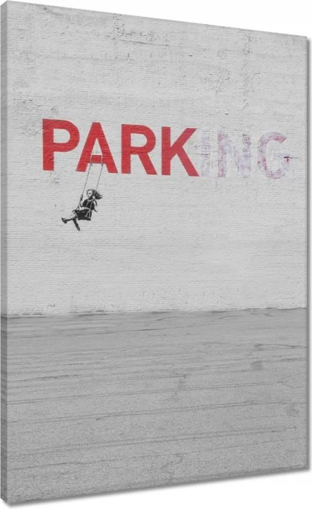 Vászonkép 50x70 Banksy Parkoló