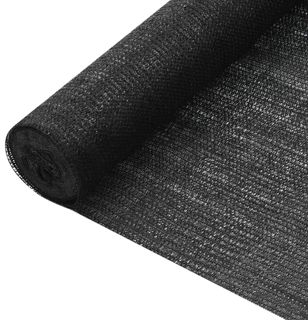 fekete HDPE belátásgátló háló 3,6 x 50 m 75 g/m²