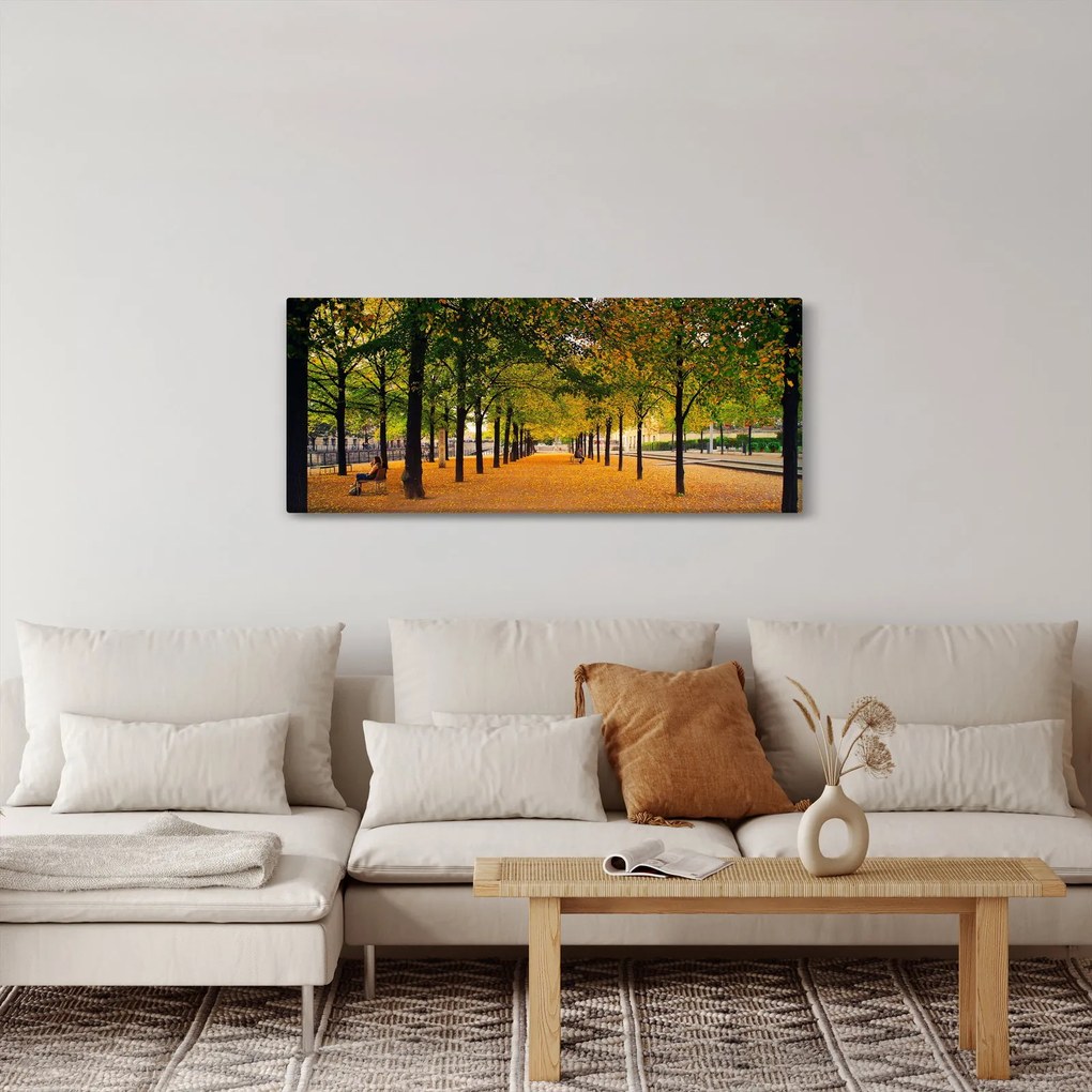 Egy kép az őszi fák sikátorából (120x50 cm)