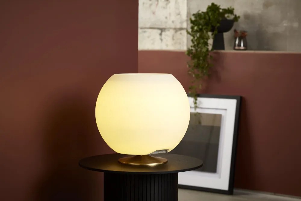 Sphere Brass réz lámpa, hangszóró, bor- és italhűtő
