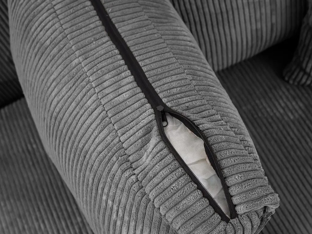 Szürke sarokkanapé SMART COSARO, kétoldalas + 2 párna AJÁNDÉK