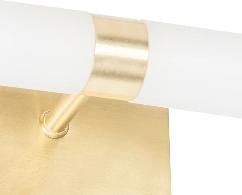 Okos fürdőszobai fali lámpa arany IP44 2-lámpás, 2 Wifi G9-cel