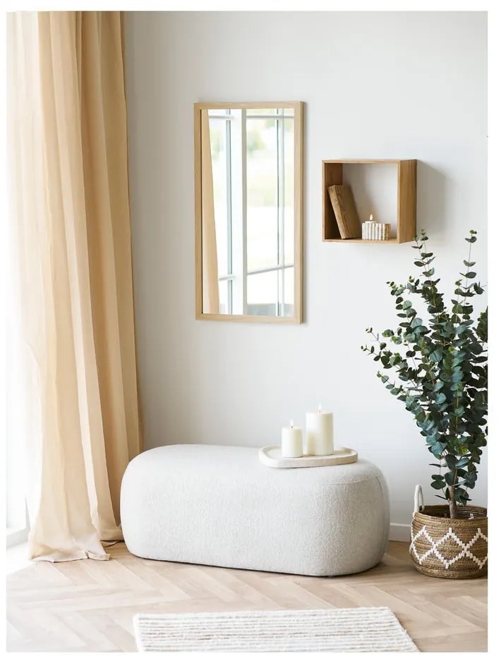 Natúr színű többszintes tölgyfa fali polc 30 cm Lattoon – House Nordic