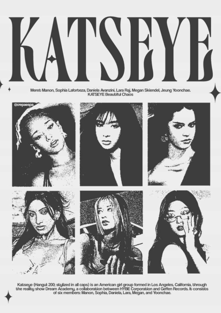 Katseye Poszter 50x70 cm