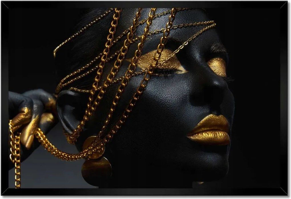 Poszterek keretben 60x40 Arany ékszerek a kézben