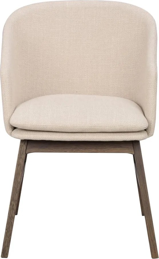 Bézs kárpitozott étkezőfotel szett 2 db-os Windham – Rowico