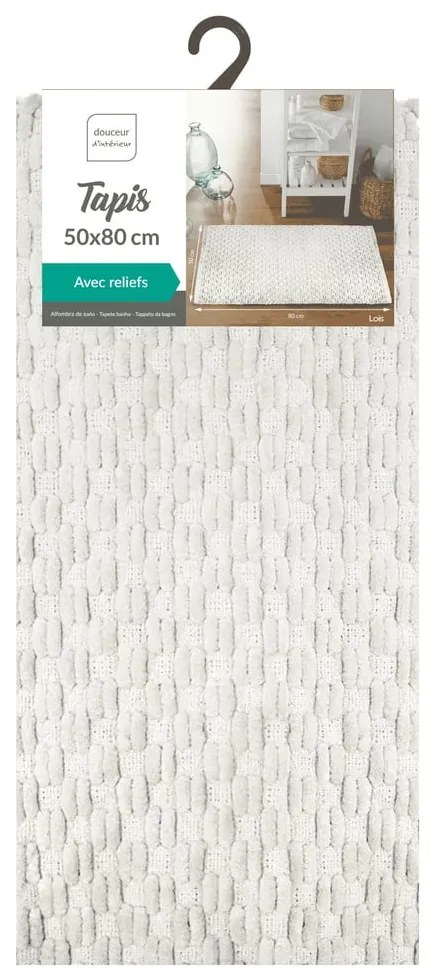 Krémszínű fürdőszobai kilépő 50x80 cm Lois – douceur d'intérieur