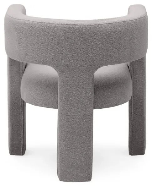 Világosszürke design fotel ALPAH LOOP
