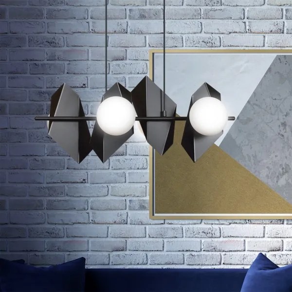 Csillár zsinóron DRIFTON 4xE14/10W/230V fekete