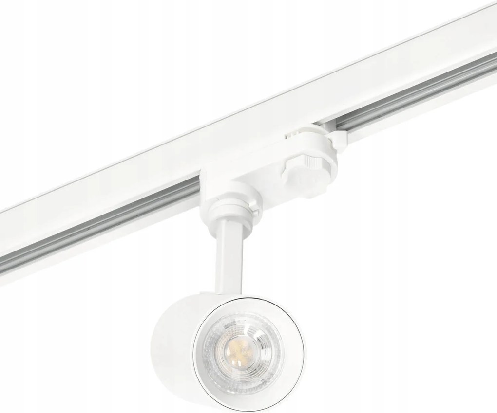 Sín szett 3 fázisú sín 4x 2m, 1x1m, 7x Lámpa Fehér 18 izzó