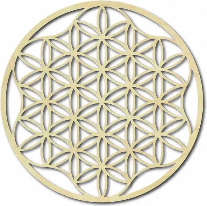 Mandala festmény a falon rétegelt lemezből, maximum 120 cm-ig