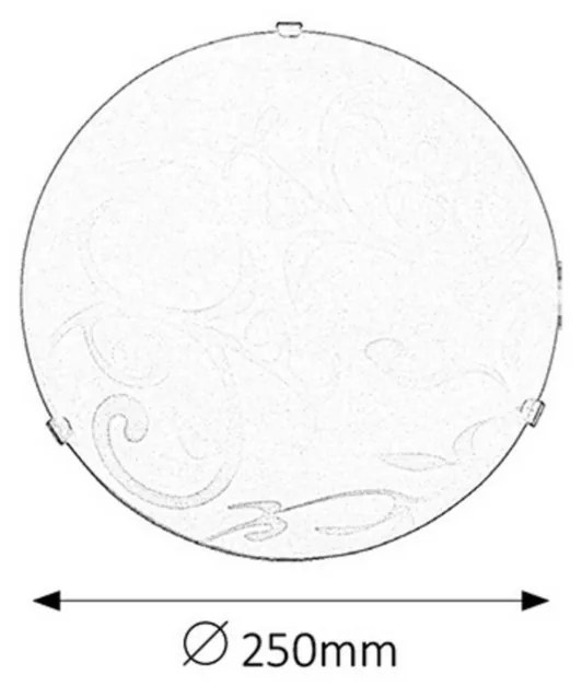 Rabalux Scroll 1845 csillár fehér-áttetszőt