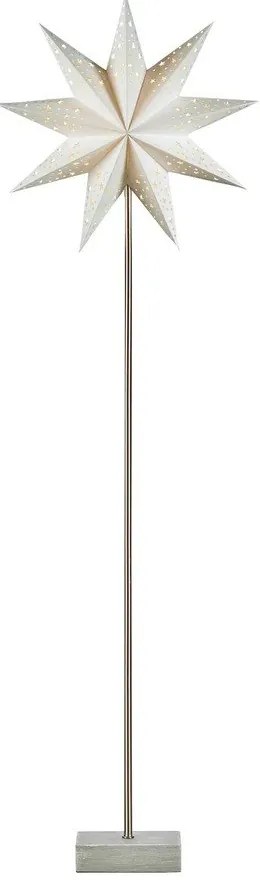 Fehér-szürke fénydekoráció karácsonyi mintával Toom – Markslöjd