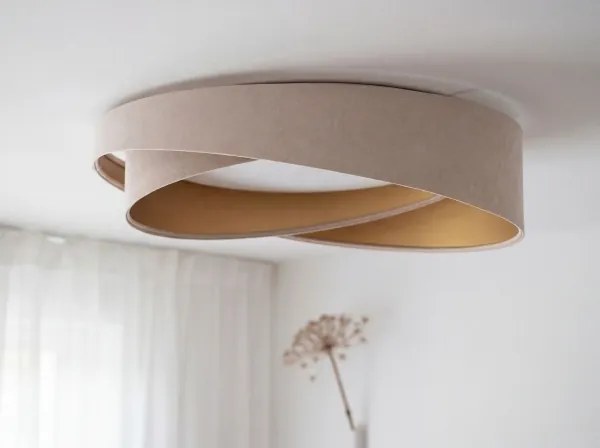 LED mennyezeti lámpa GALAXY MODERN LED/24W/230V Ø 55 cm bézs/arany