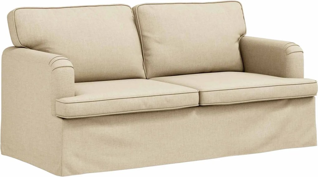 vidaXL Kanapé Krém 142 x 80 x 85 cm szövet